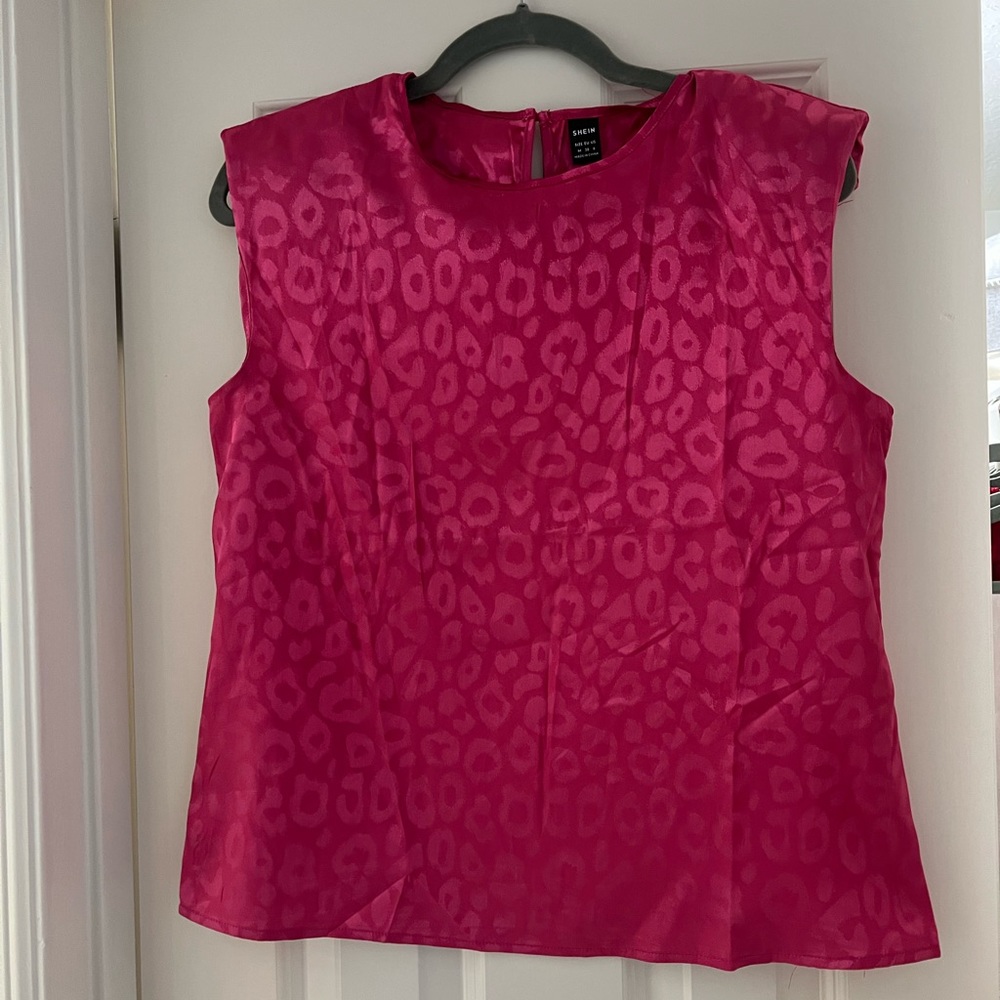 Pink Leopard Tank Top | Size M